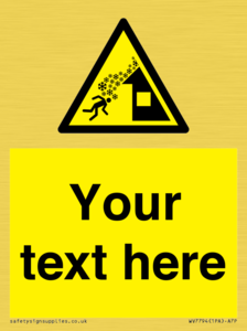 Custom warning roof avalanche